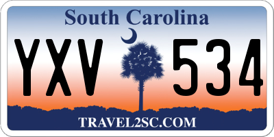 SC license plate YXV534