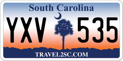 SC license plate YXV535