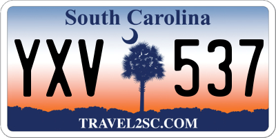SC license plate YXV537