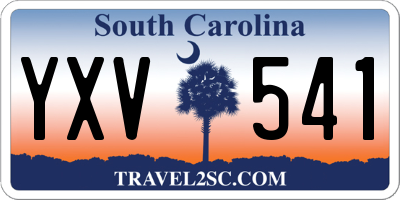 SC license plate YXV541