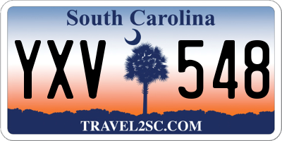 SC license plate YXV548