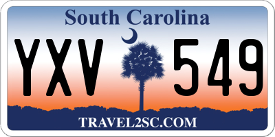 SC license plate YXV549
