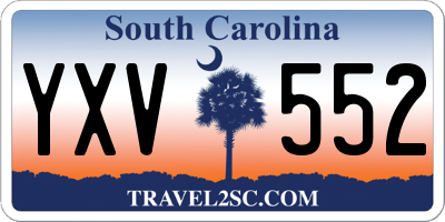 SC license plate YXV552
