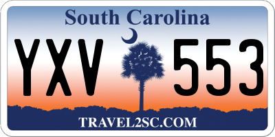 SC license plate YXV553