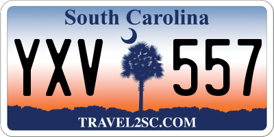 SC license plate YXV557