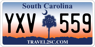 SC license plate YXV559
