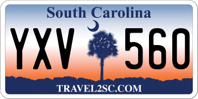 SC license plate YXV560
