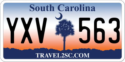 SC license plate YXV563