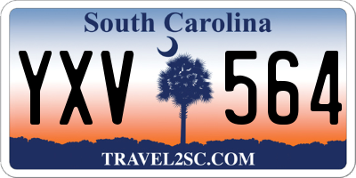 SC license plate YXV564