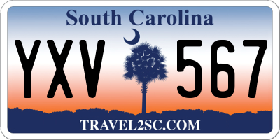 SC license plate YXV567