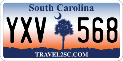SC license plate YXV568
