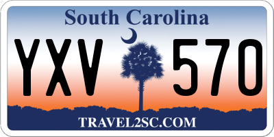 SC license plate YXV570