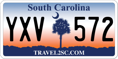 SC license plate YXV572
