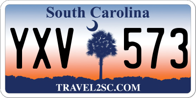 SC license plate YXV573