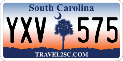 SC license plate YXV575
