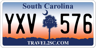 SC license plate YXV576