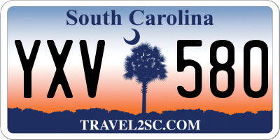 SC license plate YXV580