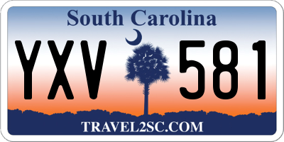 SC license plate YXV581