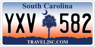 SC license plate YXV582
