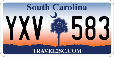 SC license plate YXV583