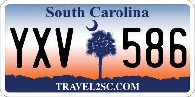 SC license plate YXV586