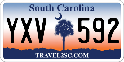 SC license plate YXV592