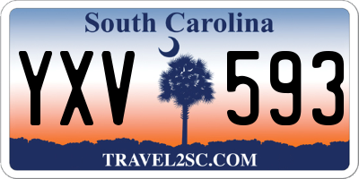SC license plate YXV593