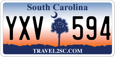 SC license plate YXV594