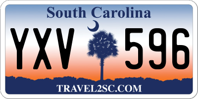 SC license plate YXV596