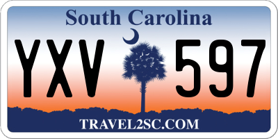 SC license plate YXV597