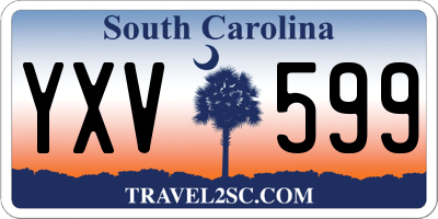 SC license plate YXV599