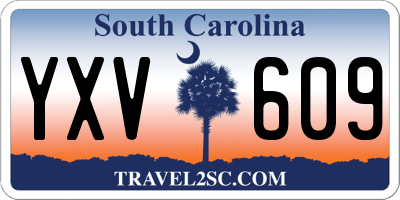 SC license plate YXV609