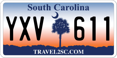 SC license plate YXV611
