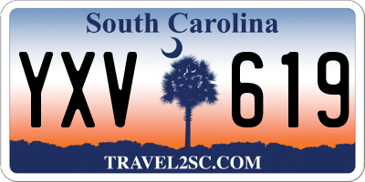SC license plate YXV619