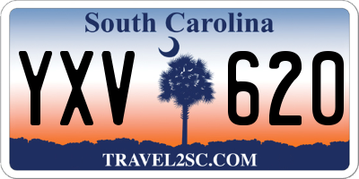 SC license plate YXV620