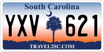 SC license plate YXV621