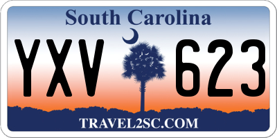 SC license plate YXV623