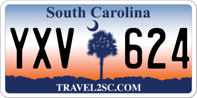SC license plate YXV624
