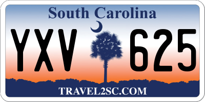 SC license plate YXV625