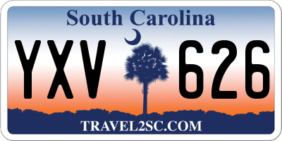 SC license plate YXV626