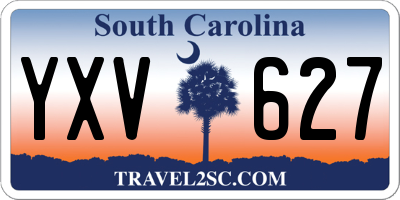 SC license plate YXV627