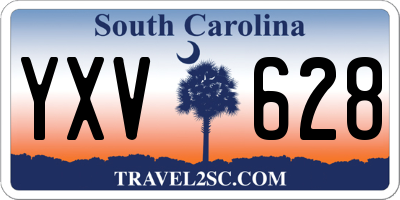 SC license plate YXV628