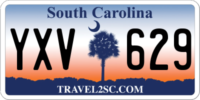 SC license plate YXV629
