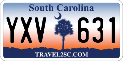 SC license plate YXV631