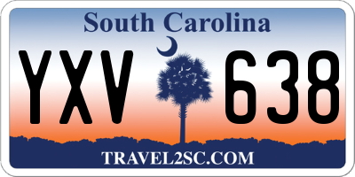 SC license plate YXV638