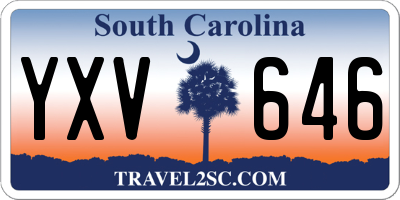 SC license plate YXV646