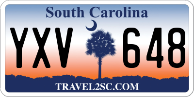 SC license plate YXV648