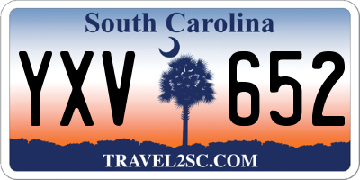SC license plate YXV652