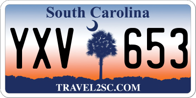 SC license plate YXV653