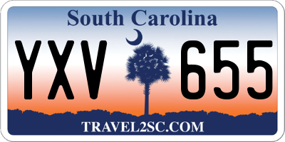SC license plate YXV655